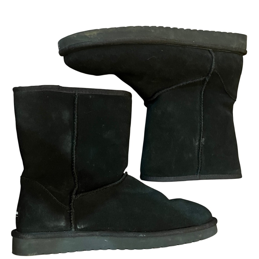 Koolaburra by UGG Victoria Boot Women Black Suede Mid-Calf 1017090 Size 9